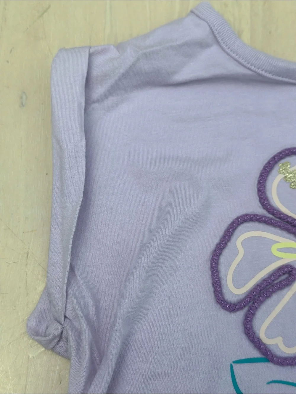 Carter’s Purple Flower 2-Piece Top & Bike Shorts Set